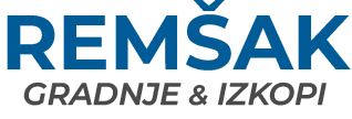 Logotip gradnje & izkopi Remšak d.o.o.